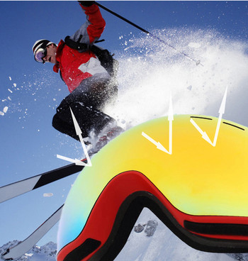 Γυαλιά σκι Προστασία UV400 Γυαλιά Snowboard Αντιθαμβωτικά Γυαλιά μάσκας μεγάλου σκι Snowmobile Snowmobile Άνδρας Γυναικεία σκι σε υπαίθριο άθλημα