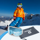 Skijaške naočale Dječje skijaške naočale Djeca 3-14 godina Dječaci Djevojčice 100% OTG UV zaštita Kompatibilna kaciga protiv magljenja za skijanje na otvorenom