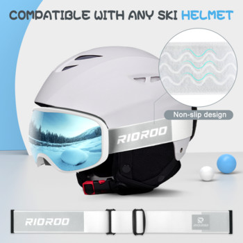 Γυαλιά σκι Παιδικά γυαλιά σκι για παιδιά 3-14 ετών Αγόρια Κορίτσια 100% OTG UV Προστασία Αντιομίχλη Συμβατό κράνος για σκι σε εξωτερικό χώρο