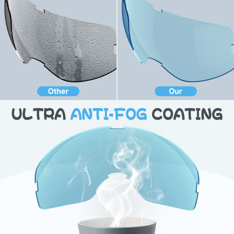 Skijaške naočale Dječje skijaške naočale Djeca 3-14 godina Dječaci Djevojčice 100% OTG UV zaštita Kompatibilna kaciga protiv magljenja za skijanje na otvorenom