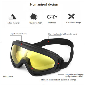 Χειμερινά αθλήματα για χιόνι Σκι Snowboard Snowmobile Αντιθαμβωτικά γυαλιά αντιανεμικά γυαλιά ανθεκτικά στη σκόνη UV400 Skate γυαλιά ηλίου για σκι