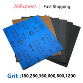 6 TK märgkuiv liivapaber 180-1200 teraga Abrasiivpaberilehed Poleerimine Lihvimine Puitmööbli viimistlus Autovärvi tööriist