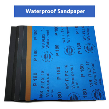 6 ΤΕΜ. Wet Dry Sandpaper 180-1200 Grit Assorted Leasive Paper Sheets Στίλβωση Τρίψιμο Ξύλο Φινίρισμα επίπλων Εργαλείο βαφής αυτοκινήτου