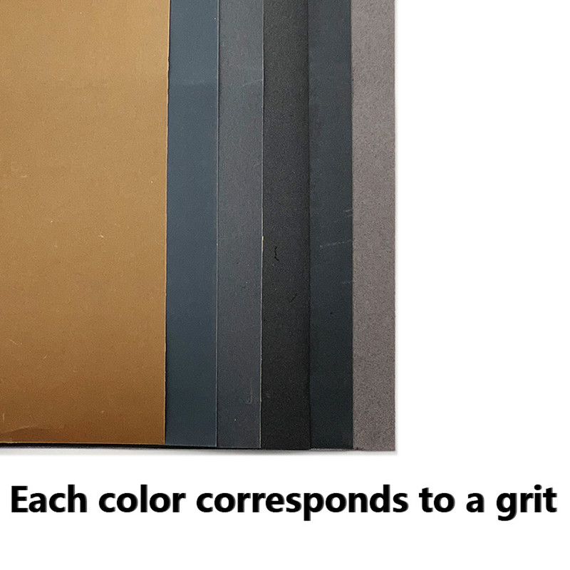 6 TK märgkuiv liivapaber 180-1200 teraga Abrasiivpaberilehed Poleerimine Lihvimine Puitmööbli viimistlus Autovärvi tööriist