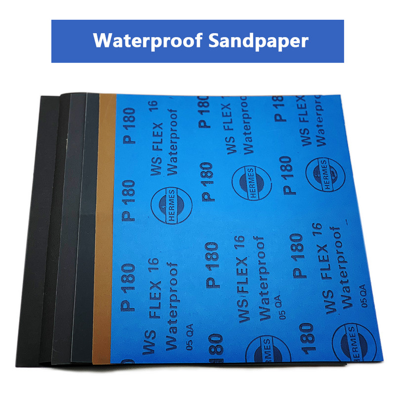 6 TK märgkuiv liivapaber 180-1200 teraga Abrasiivpaberilehed Poleerimine Lihvimine Puitmööbli viimistlus Autovärvi tööriist