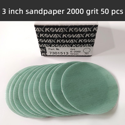 Japonia 3 inch 50 buc Film moale Hârtie abrazivă Vopsea pentru mașină Slefuire uscată și lustruire Moale abraziv Curățat Vopsea pulverizată Tratamentul suprafeței