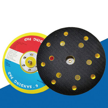 Πνευματικός δίσκος στεγνού μύλου 5 ιντσών 6 οπών Μύλος λείανσης κεφαλής Αξεσουάρ Auto Putty Flocking Sandpaper Machine Sticky Disk