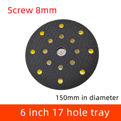 Pneumatski pladanj za suhu brusilicu 5 inča Brusilica sa 6 rupa Pribor za brusnu glavu Automatski kit Stroj za brusni papir Ljepljivi disk