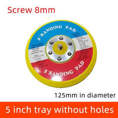 Pneumatski pladanj za suhu brusilicu 5 inča Brusilica sa 6 rupa Pribor za brusnu glavu Automatski kit Stroj za brusni papir Ljepljivi disk