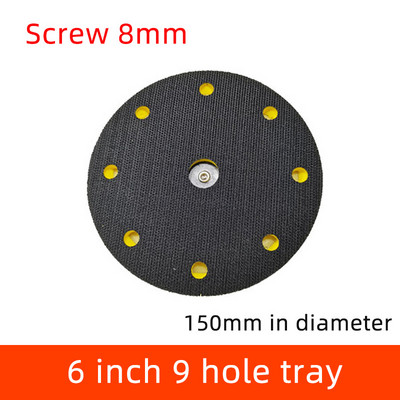 Pneumatski pladanj za suhu brusilicu 5 inča Brusilica sa 6 rupa Pribor za brusnu glavu Automatski kit Stroj za brusni papir Ljepljivi disk