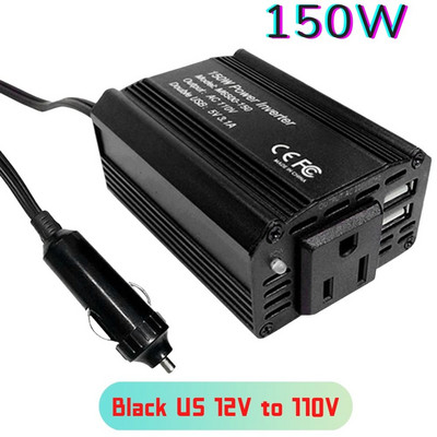 4000W автомобилен инвертор на захранване LED дисплей за напрежение 12V към AC 220V 110V двоен USB преобразувател Адаптер Модифициран автомобилен инвертор на синусоида