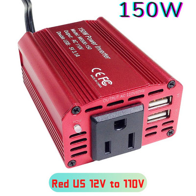 4000W автомобилен инвертор на захранване LED дисплей за напрежение 12V към AC 220V 110V двоен USB преобразувател Адаптер Модифициран автомобилен инвертор на синусоида