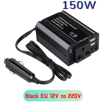 4000W автомобилен инвертор на захранване LED дисплей за напрежение 12V към AC 220V 110V двоен USB преобразувател Адаптер Модифициран автомобилен инвертор на синусоида