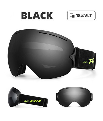 2023 Ochelari de schi anti-aburire Noi ochelari de protecție cu vedere mare cu centură reglabilă cu oglindă Mască de schi cu două straturi, rezistentă la uzură, pentru adulți