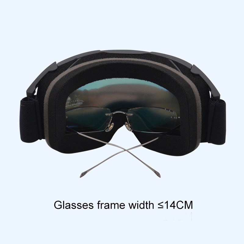 Lyžiarske okuliare Cylindrické, s dvojitým zorným poľom, proti zahmlievaniu a UV ochrane, pre mužov a ženy, pre zimné športy a snowboarding.