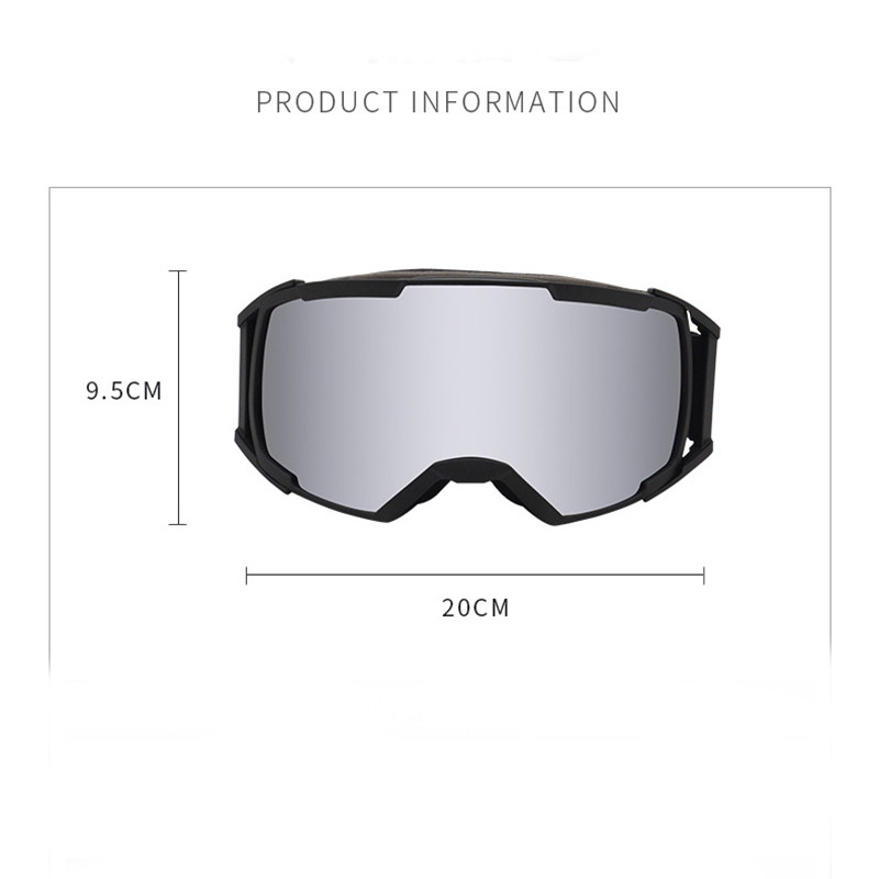 Lyžiarske okuliare Cylindrické, s dvojitým zorným poľom, proti zahmlievaniu a UV ochrane, pre mužov a ženy, pre zimné športy a snowboarding.