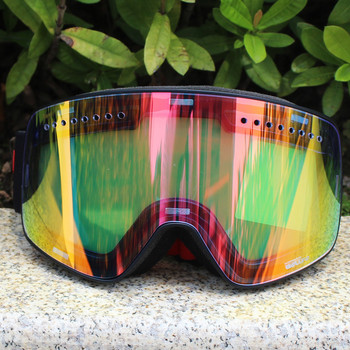 Ски очила с магнитни лещи Двуслойни поляризирани лещи Ски против мъгла UV400 Сноуборд очила Мъже Жени Ски очила Очила