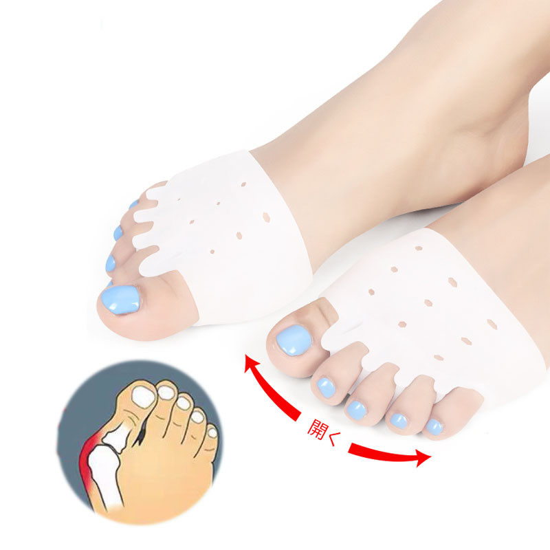 Corector de degete din silicon Separator de degete Valgus pentru degete Haluksy Separator de degete Hallux Valgus