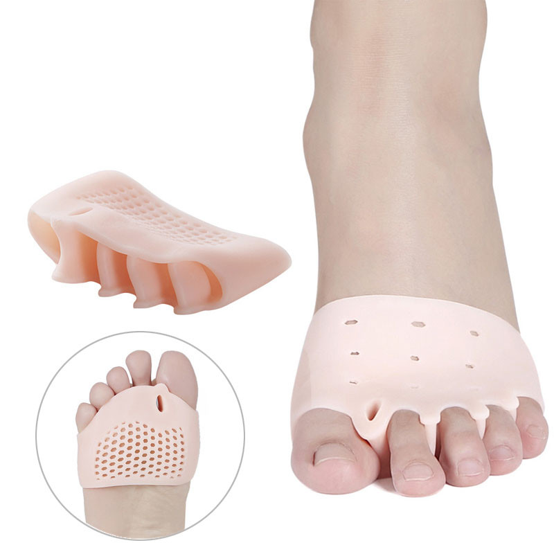 Corector de degete din silicon Separator de degete Valgus pentru degete Haluksy Separator de degete Hallux Valgus