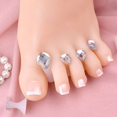 8 buc. Separator pentru degetul mare din silicon DIY Nail Art Instrumente de îngrijire a picioarelor Pedichiură Separato Protector confortabil pentru degetul de la picioare