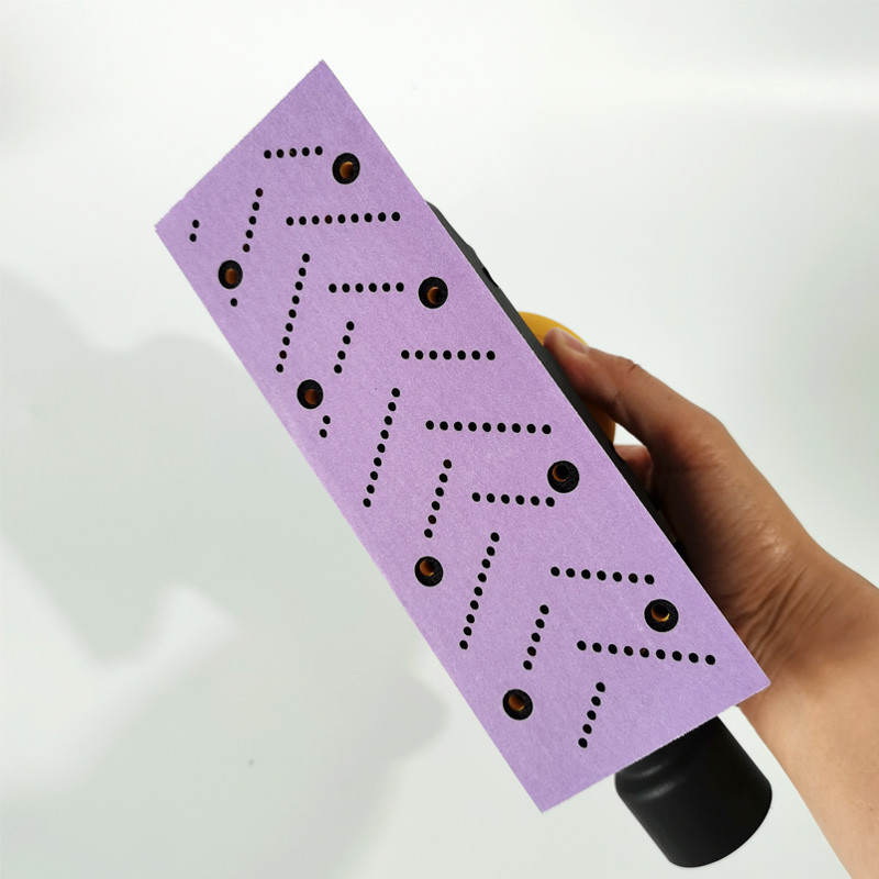 Rolă de folie șlefuită purpurie 3M 70 mm/9,9 m Hârtie șmirghel uscată dreptunghiulară Lustruire auto 80 120 180 240 320 granulație