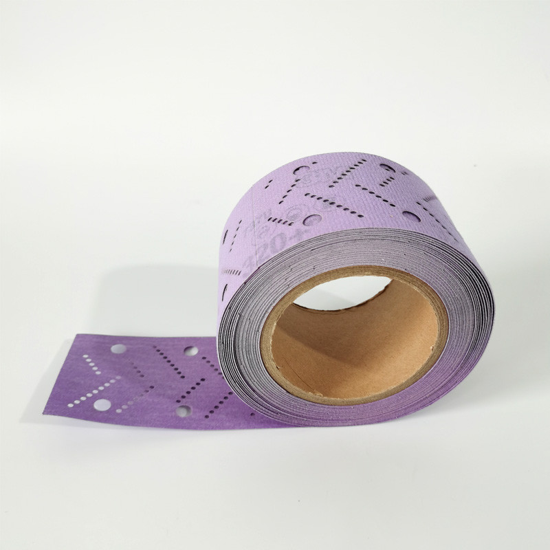 Rolă de folie șlefuită purpurie 3M 70 mm/9,9 m Hârtie șmirghel uscată dreptunghiulară Lustruire auto 80 120 180 240 320 granulație