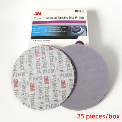 3M02088 Hârtie abrazivă uscată P1500 Precision Pyramid 6 "152mm Flocking Grind pentru lustruirea vopselei auto