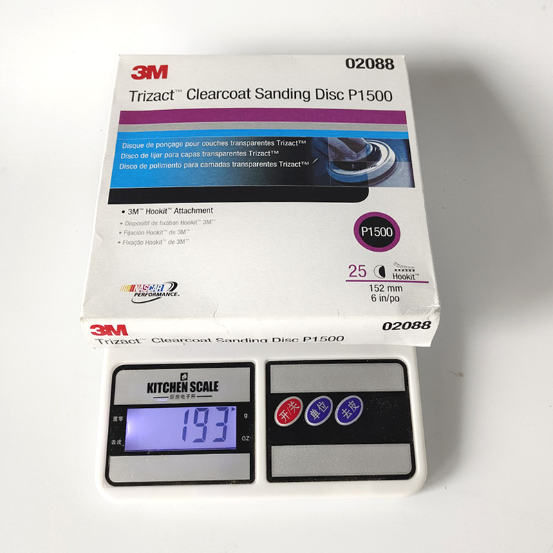 3M02088 Hârtie abrazivă uscată P1500 Precision Pyramid 6 "152mm Flocking Grind pentru lustruirea vopselei auto