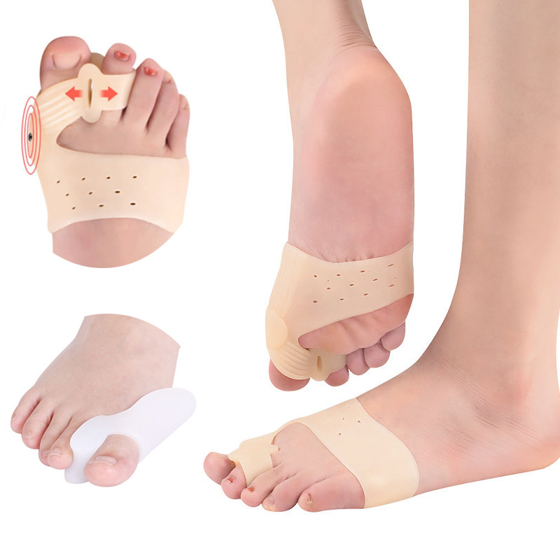 Silikónové gélové vložky do nôh, oddeľovač prstov, ortopedický chránič palca, nastavovač valgusového deformitu palca, chránič valgusového deformitu nôh, vankúš na starostlivosť o nohy