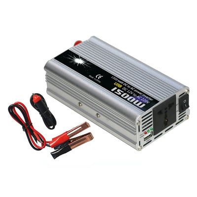 Invertor de putere universal de 1500 W DC12V la AC220V Convertor de putere pentru vehicule Undă sinusoidală modificată