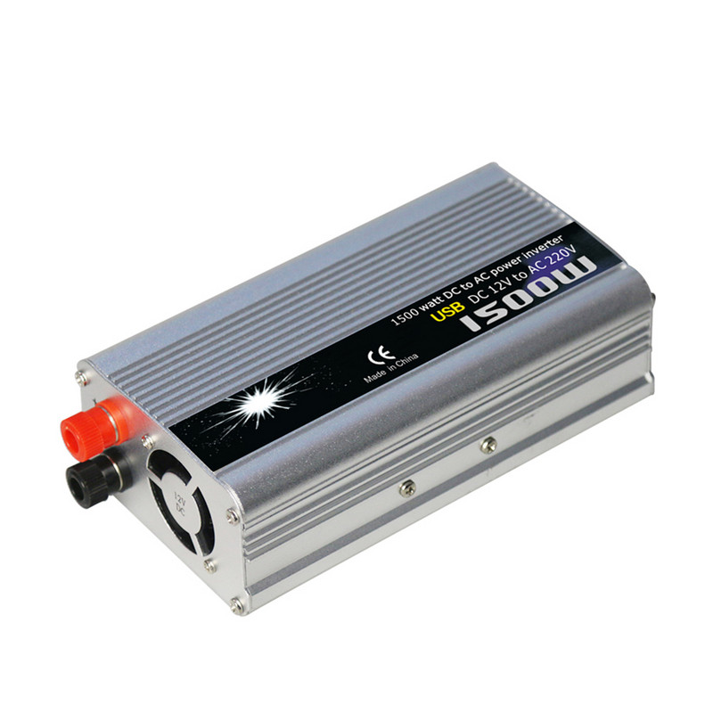 Invertor de putere universal de 1500 W DC12V la AC220V Convertor de putere pentru vehicule Undă sinusoidală modificată