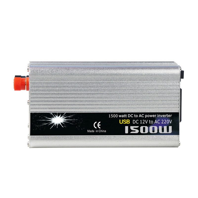 Invertor de putere universal de 1500 W DC12V la AC220V Convertor de putere pentru vehicule Undă sinusoidală modificată