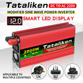 Menič 12V 220V 600W 2000W 2000W 2600W s displejom napätia pre domáce električky