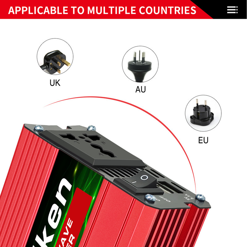 Menič 12V 220V 600W 2000W 2000W 2600W s displejom napätia pre domáce električky