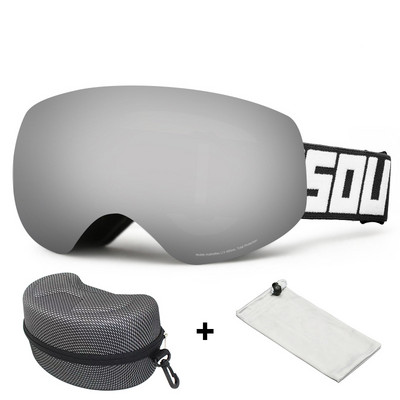 Ochelari de schi pentru iarnă pentru copii Ochelari de snowboard cu două straturi anti-aburire Echipament pentru miopie în aer liber Ochelari de sport pentru copii anti-UV400