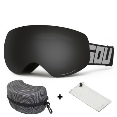 Ochelari de schi pentru iarnă pentru copii Ochelari de snowboard cu două straturi anti-aburire Echipament pentru miopie în aer liber Ochelari de sport pentru copii anti-UV400