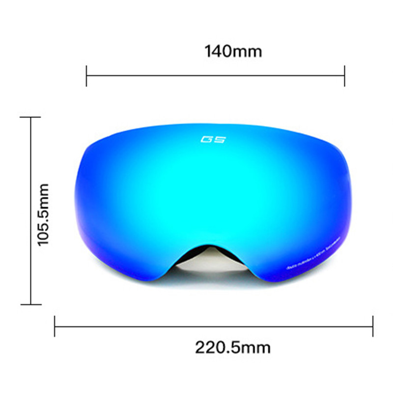 Ochelari de schi pentru iarnă pentru copii Ochelari de snowboard cu două straturi anti-aburire Echipament pentru miopie în aer liber Ochelari de sport pentru copii anti-UV400