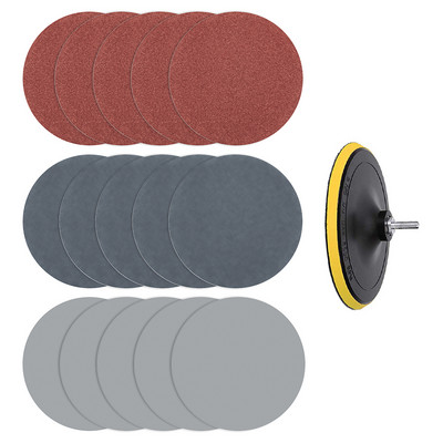 Discuri de șlefuit de 3 inchi și 75 mm Repararea farurilor de mașină Abrazive de flocare Discuri de șlefuit Îngrijirea vopselei Lustruire Seturi de accesorii pentru șmirghel