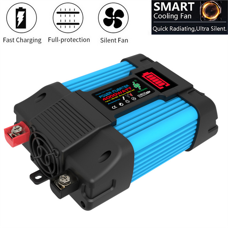 Auto pingemuunduri muundur 12V kuni 110/220V 6000W auto võimsusmuundur Puhas siinuslaine inverter Auto transformer Foy Car
