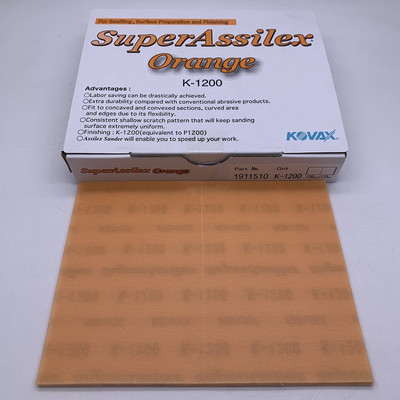 50 listov superjemného brúsneho kotúča s mäkkým vodeodolným brúsnym papierom so zrnitosťou 600 až 3000 na mokré/suché brúsenie automobilových lakov