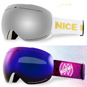 Sport Munte Femei Ochelari de zăpadă Iarnă Anti-aburire Femei Bărbați Ochelari de schi Outdoor Femei Ochelari de snowboard Ochelari de soare cu motor