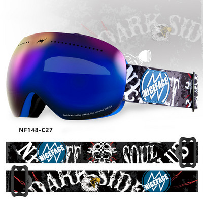 Sport Munte Femei Ochelari de zăpadă Iarnă Anti-aburire Femei Bărbați Ochelari de schi Outdoor Femei Ochelari de snowboard Ochelari de soare cu motor