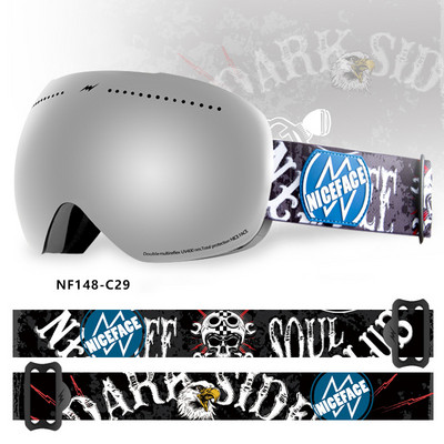 Sport Munte Femei Ochelari de zăpadă Iarnă Anti-aburire Femei Bărbați Ochelari de schi Outdoor Femei Ochelari de snowboard Ochelari de soare cu motor