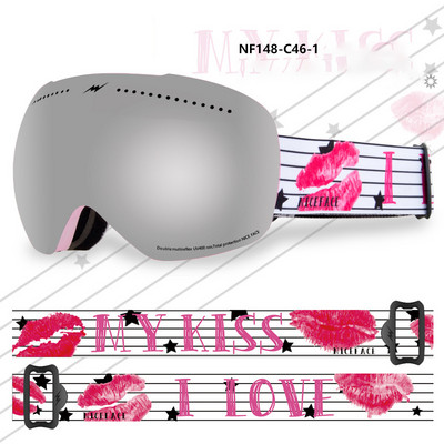 Sport Munte Femei Ochelari de zăpadă Iarnă Anti-aburire Femei Bărbați Ochelari de schi Outdoor Femei Ochelari de snowboard Ochelari de soare cu motor