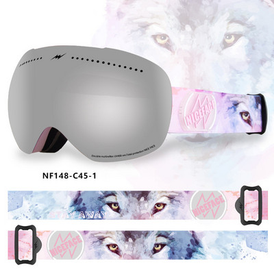 Sport Munte Femei Ochelari de zăpadă Iarnă Anti-aburire Femei Bărbați Ochelari de schi Outdoor Femei Ochelari de snowboard Ochelari de soare cu motor