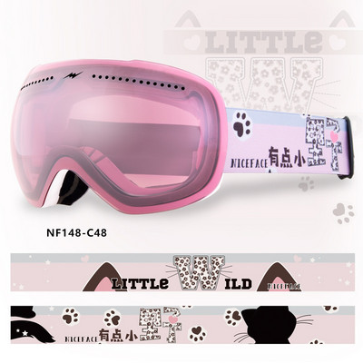 Sport Munte Femei Ochelari de zăpadă Iarnă Anti-aburire Femei Bărbați Ochelari de schi Outdoor Femei Ochelari de snowboard Ochelari de soare cu motor