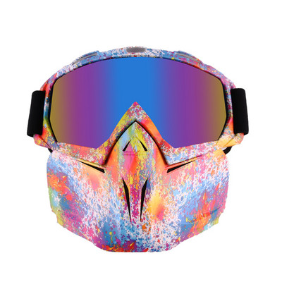 Ochelari de schi pentru bărbați și femei Mască de snowboard anti-aburire Ochelari de schi anti-UV anti-vânt pentru schi Ciclism Motocross Ochelari de schi anti-aburire UV