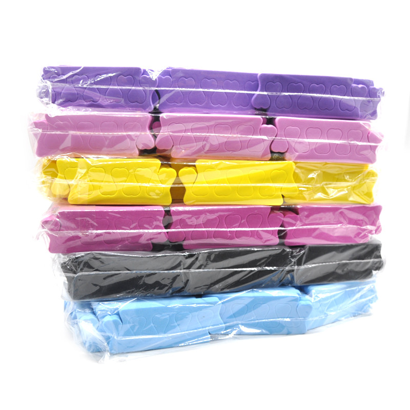 50 buc/pachet Instrument pentru arta unghiilor Separatoare pentru degetele degetelor de la picior Lac de unghii Îngrijirea picioarelor Separatoare de degete din burete în vrac Manichiură Pedichiură Salon/Acasă