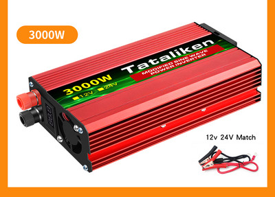 1500W/2000W/2600W DC 12V - AC 220V Hordozható autós teljesítmény inverter töltő átalakító adapter univerzális EU aljzat Autó tartozékok