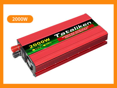 1500W/2000W/2600W DC 12V - AC 220V Hordozható autós teljesítmény inverter töltő átalakító adapter univerzális EU aljzat Autó tartozékok